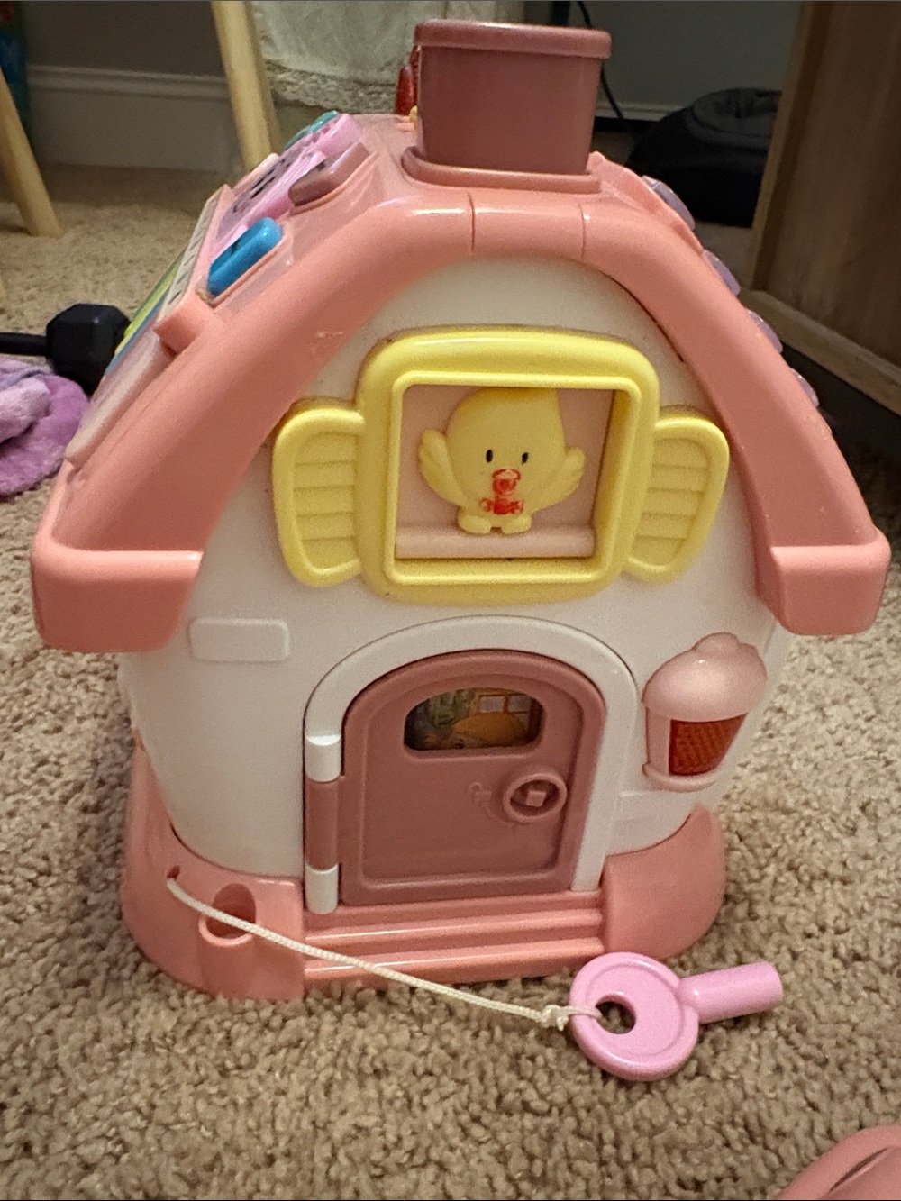 Pink Playhouse Activity Center with Toy Car - Picture 3 of 3